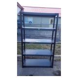 Poly shelving unit, 69" tall