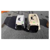 Two poly small animal pet carriers