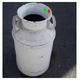 Painted milk can no lid