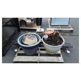 Skid lot, includes planters one does have real