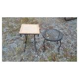 Two patio tables