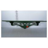 Green distressed country hanging shelf. Shelf is