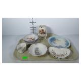 Various China- footed vase, plates, bowls etc