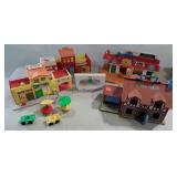 Fisher Price toys: Main Street, police station,