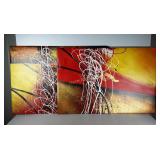 2 Stretched framed canvas prints.  One measures