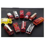 Fire truck die cast collector set
