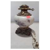 Electric parlor lamp base,  no shade