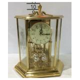 Elgin brass mantle clock