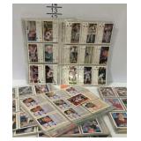 Stack of sport cards baseball