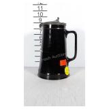 Late 19th century English glazed red ware tankard