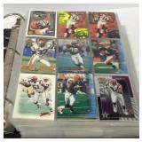 Binder of sports cards football