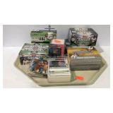 Tray of soccer sports cards