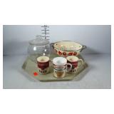 Kitchen goods, advertising Campbells mugs,