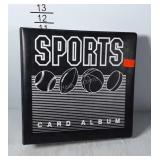 Sports card album, filled with football cards