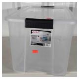 Sterlite 70qt Storage tote, latch handle lid,