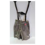 Leather lederhosen, no size, waist measures