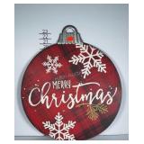 Large Ornament Style  Merry Chrisrmas Sign. About