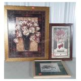 Three Home Goods wall Art, picture/ prints