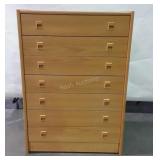 Chest of Drawers, 7 drawers modern oak, finish
