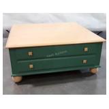 Ethan Allen 38" square Coffee Table, maple top