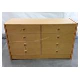 Bedroom 6drawer Dresser, modern oak, easy glide
