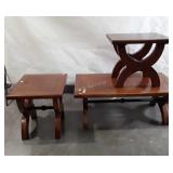 3pc Table Set, coffee with 2 end tables, modern