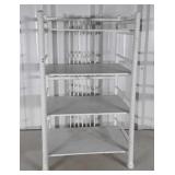 Storage Shelf, twist design uprights, white
