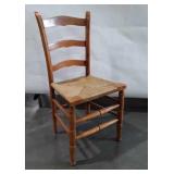Mule ear chair with rush seat in nice shape