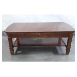 Coffee Table, 48" with narrow under shelf, used