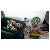 Large Christmas Light-up decor lot in large tote