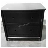 Black two drawer file Cabinet