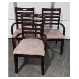 Three dinning room chairs