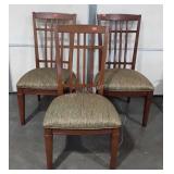 Three dinning room chairs, do show usewear