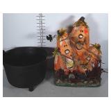 Halloween pumpkin Decoration. Eyes light up and