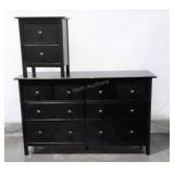 2 pieces: 8 drawer Dresser and matching