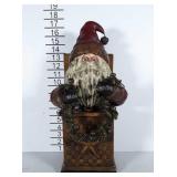 Santa in a box decor.