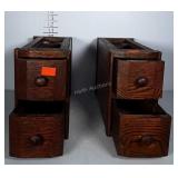 Early Oak wood Sewing Machine Drawers in nice
