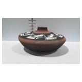 Ute Mtn Tribe Inez Wing pottery bowl