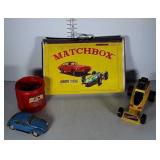 1966 Lesney Matchbox Showcase full of old toy
