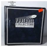 Football collectors trading cards album