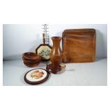 Woodenwares, trivets, bowls, plates, etc