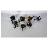 Fishing reels - lot of 7 - various brands and