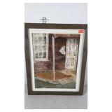 Water color, depicting of porch. No date or