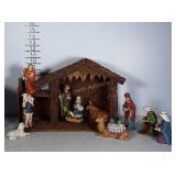 Complete nativity  scene. Nice condition.