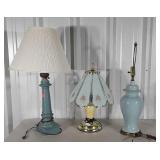 Three Home Goods Table Lamps, 2 with shades