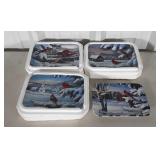 Four Bradford Exchange Cardinal Bird Collectors