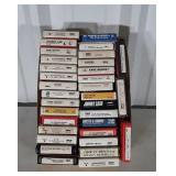 8 Track Country Music Tapes 33 total