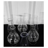 Oil Lamp Chimneys, 6 total