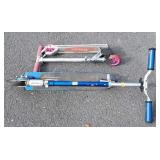 Two folding scooters, Stingray by Schwinn and