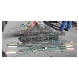 Steel posts, and Wire Group, 2 partial rolls